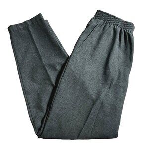 Vintage Tapered Leg Casual Career Pants by Laura Tyler Sz 8 (Medium) Womens Grey
